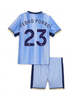 Tottenham Hotspur Pedro Porro #23 Dječji Gostujuci Dres kompleti 2024-25 Kratak Rukavima (+ kratke hlače)